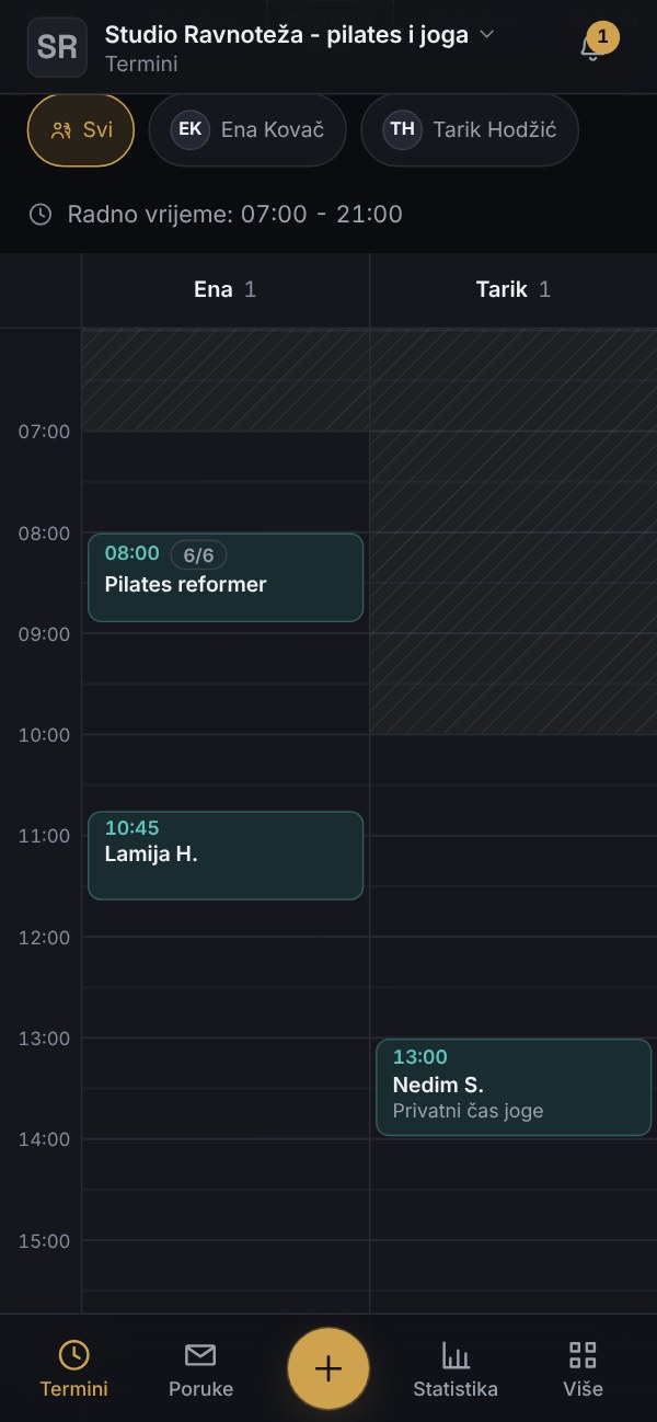Vi vidite dan po instruktoru
