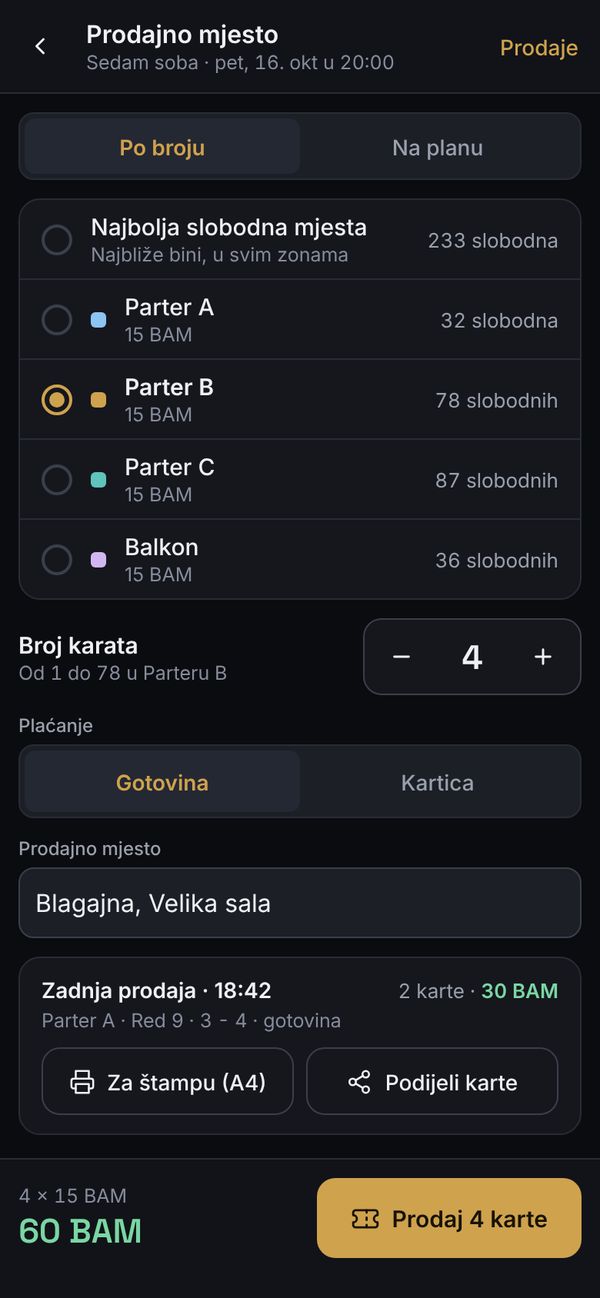Prodajno mjesto na telefonu: najbolja slobodna mjesta, broj karata, gotovina ili kartica