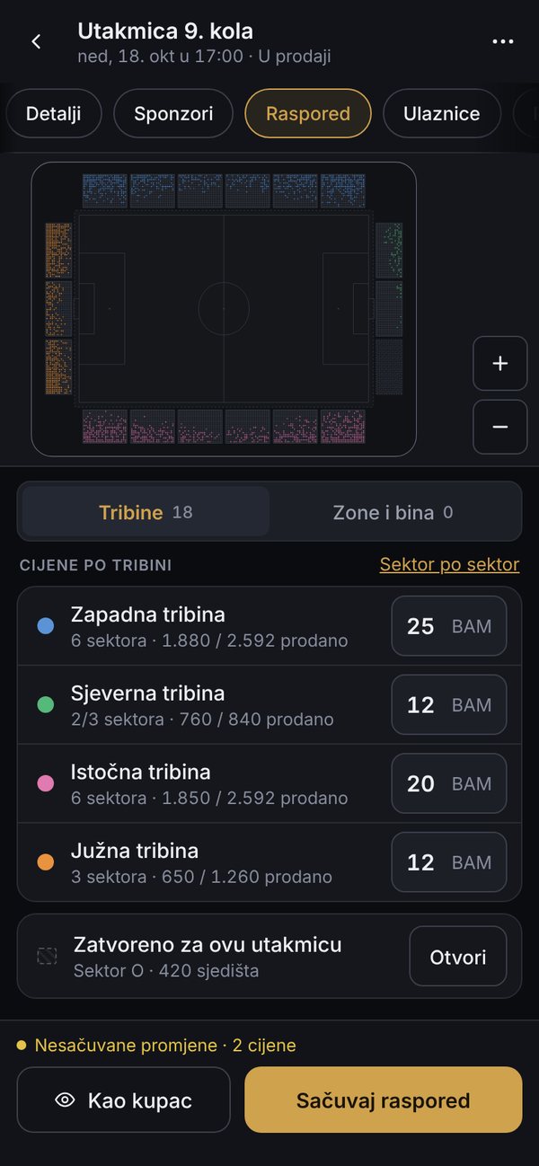 Vi crtate tribine