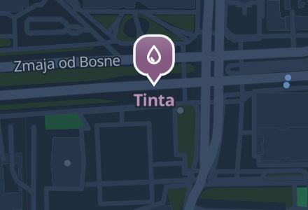 Tinta na tamnoj mapi sjedi.ba: isti pin i ime ispod njega